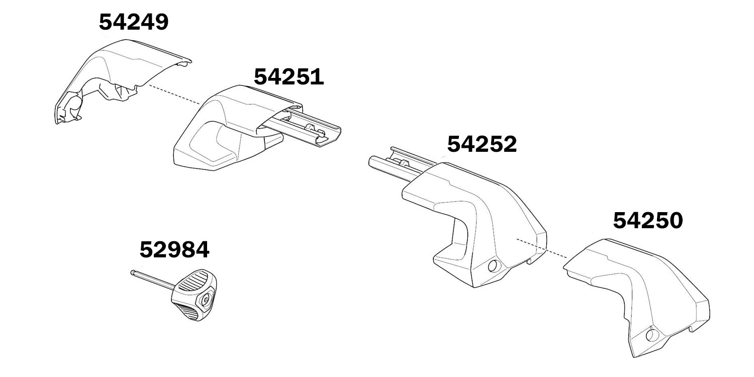 Thule 7205 Evo Clamp Foot Pack Torque Key 3Nm 52984