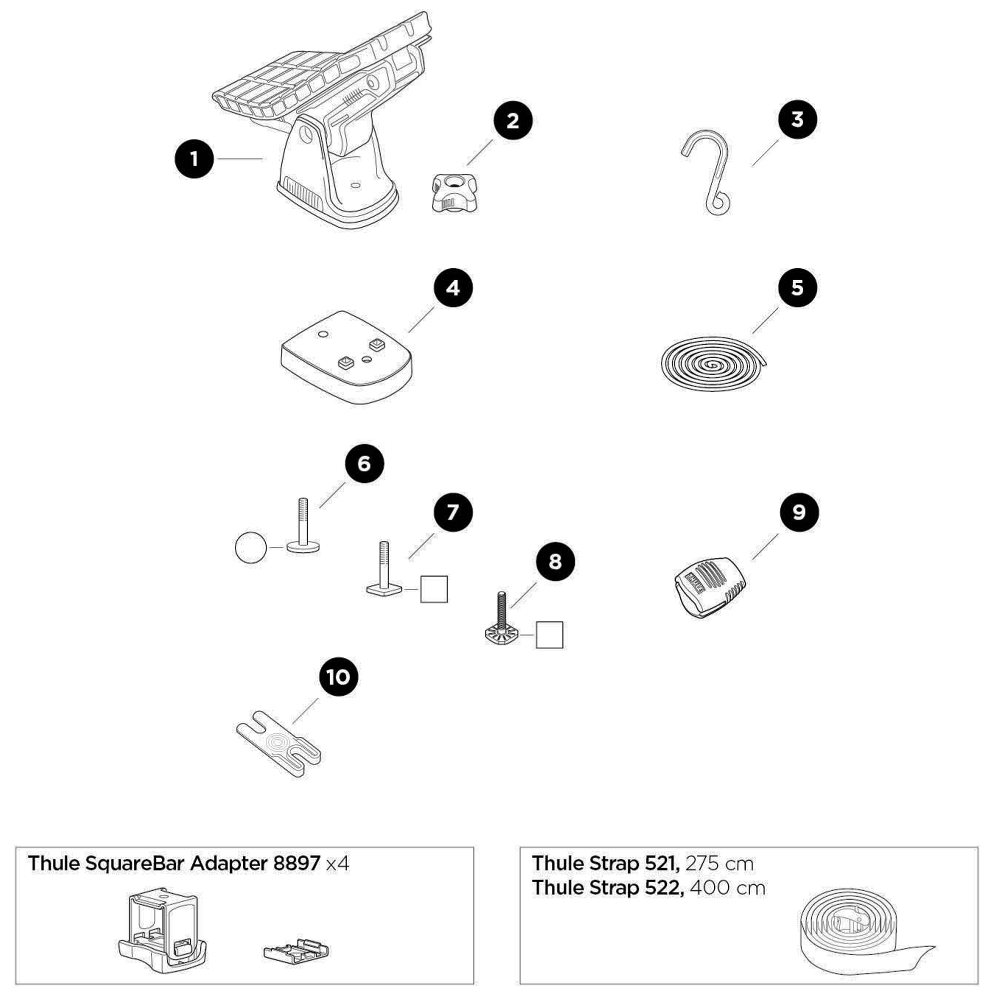 Thule DockGrip Spare Parts
