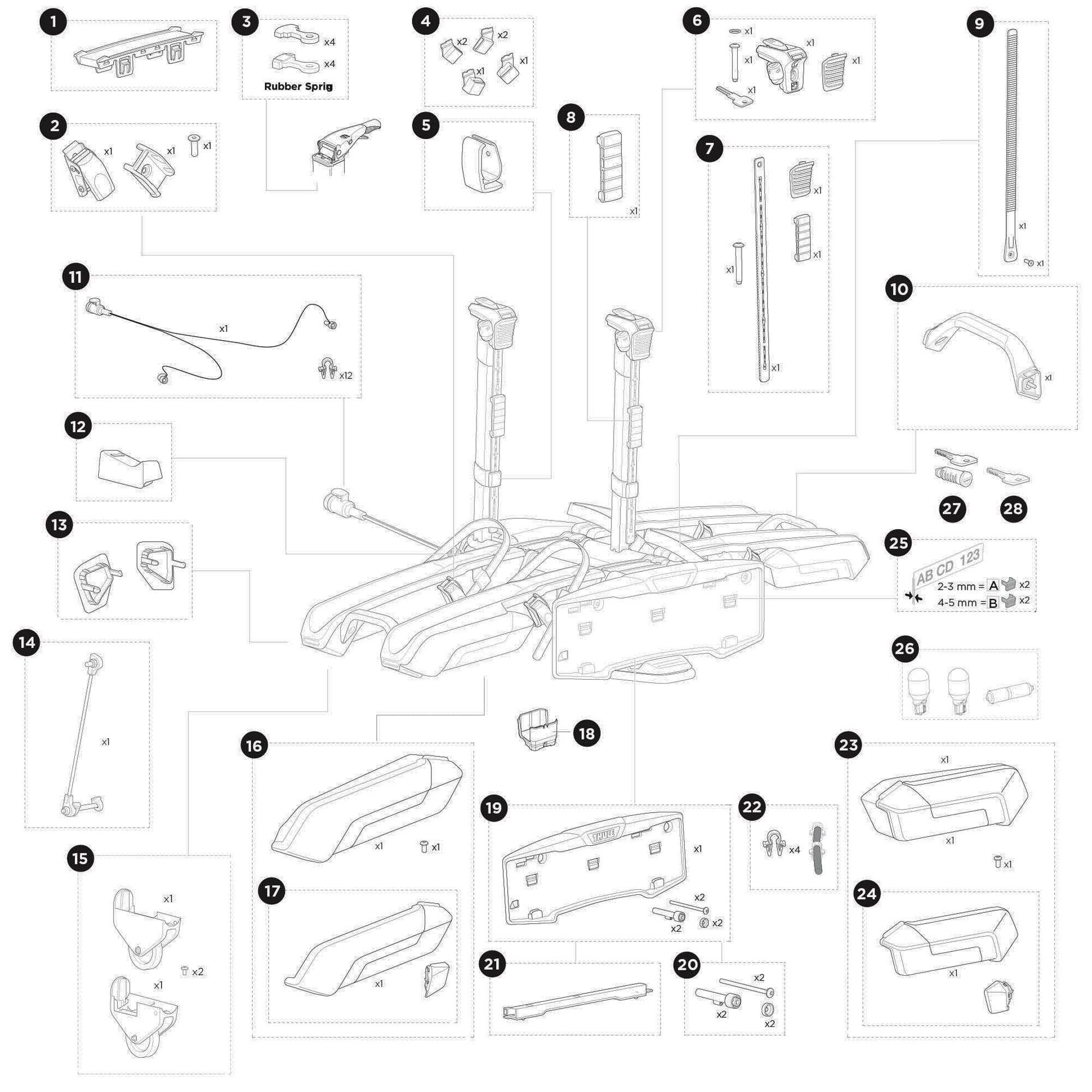 Thule Epos 978 Spare Parts