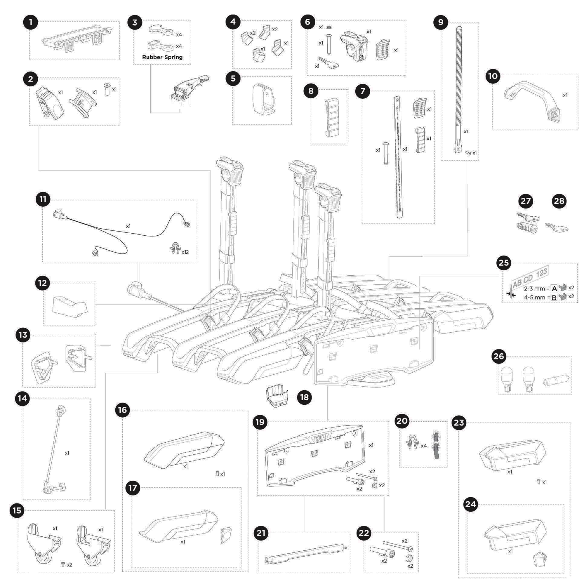 Thule Epos 979 Spare Parts