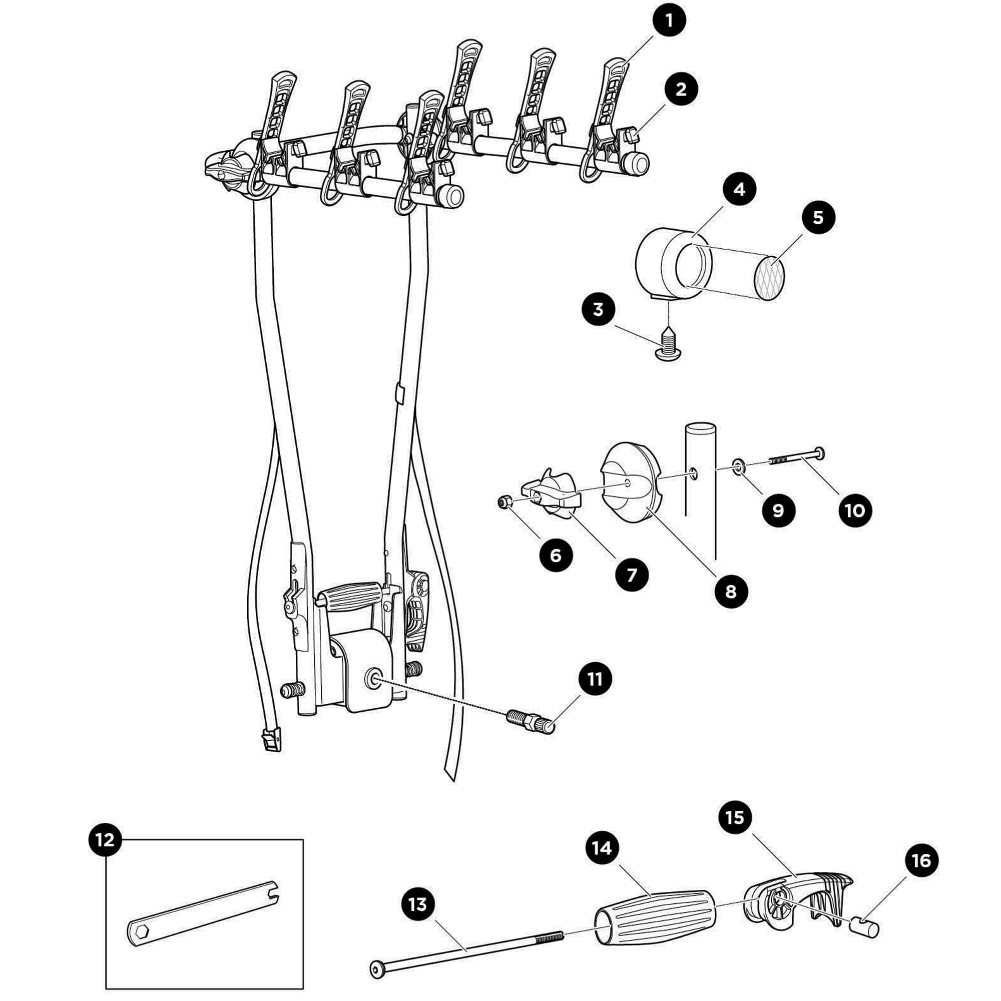 Thule HangOn 972 Spare Parts