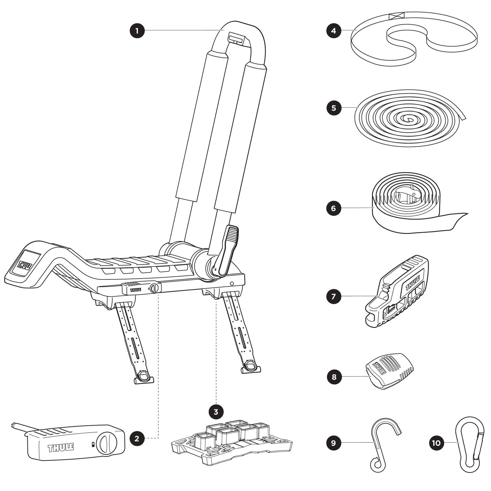 Thule Hull-a-Port XTR Spare Parts