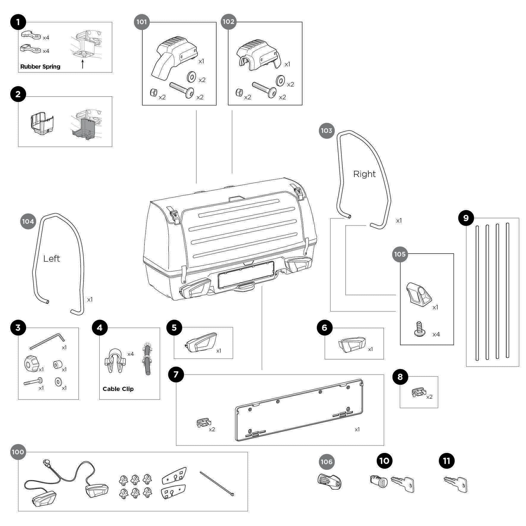 Thule Onto 2 Spare Parts