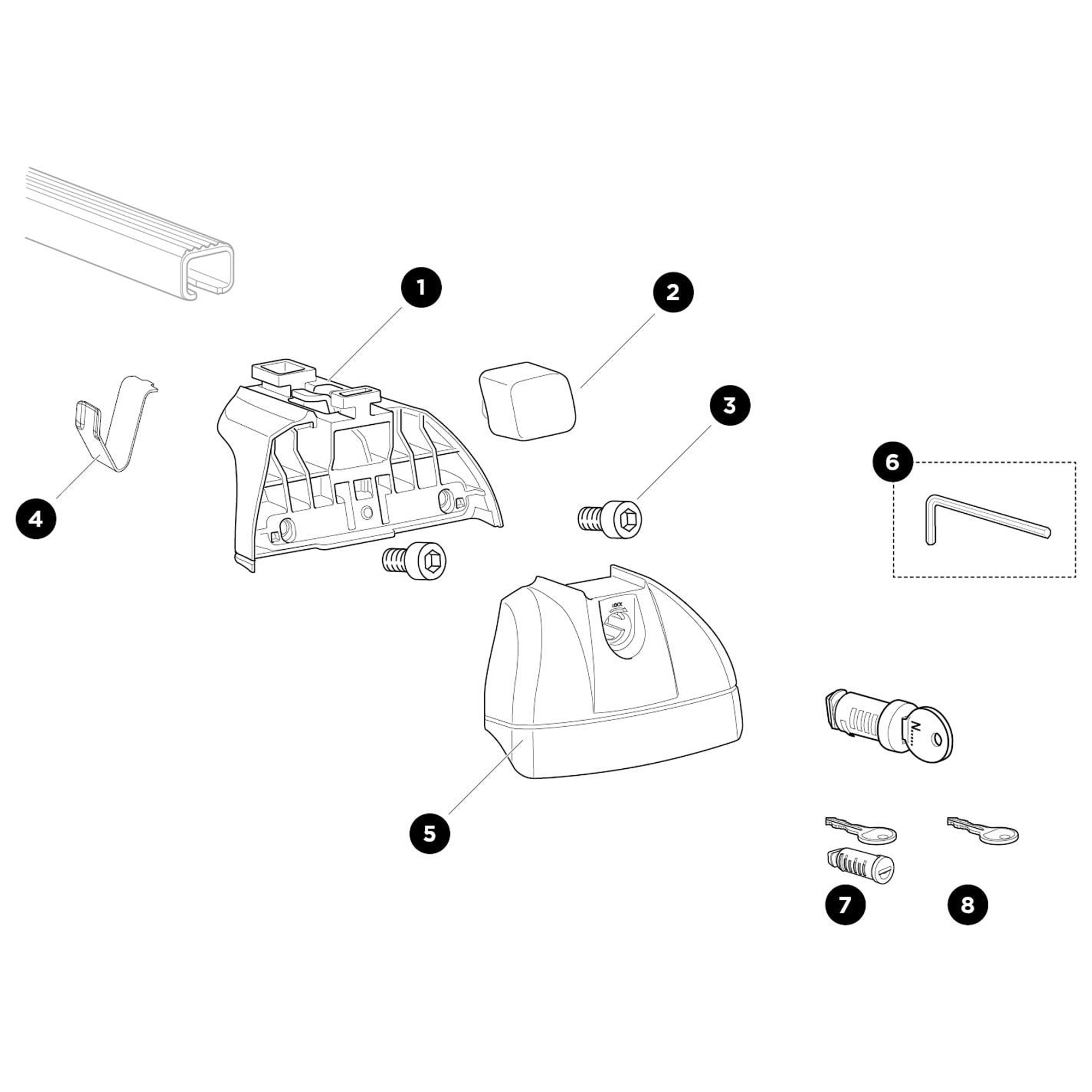Thule Rapid System 753 Spare Parts