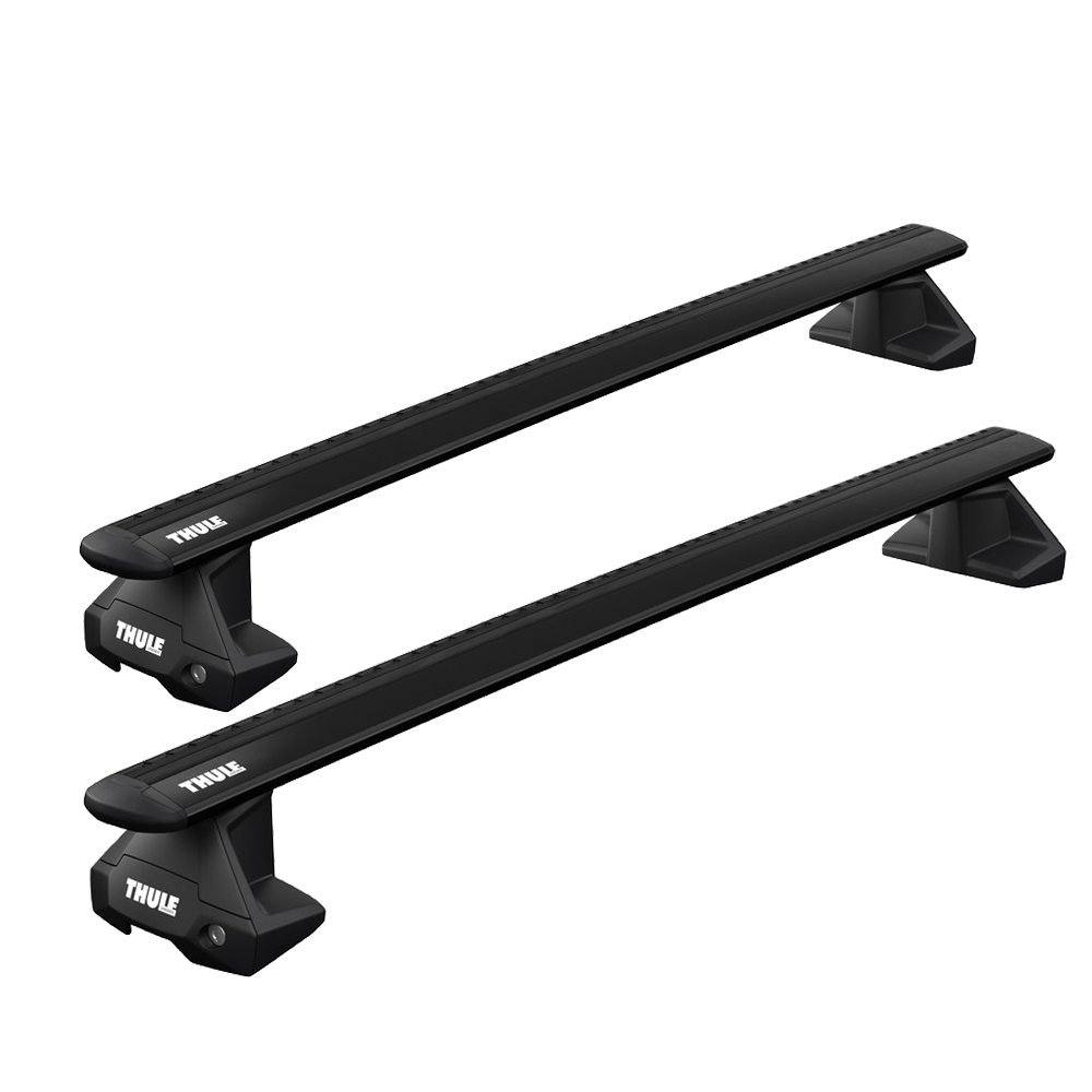 Thule WingBar Evo Black Pair on Foot Pack