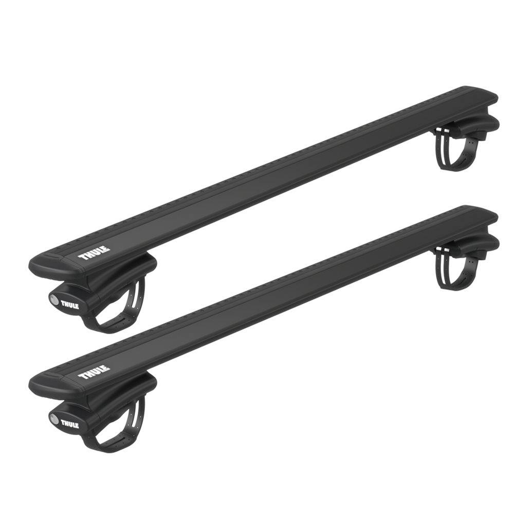 Thule WingBar Evo Black Pair on Foot Pack
