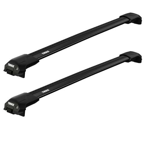 THULE Roof Bar Kit For FORD Ranger (T6) 4-Door Double Cab 2011-2022 With Roof Railing (WINGBAR EDGE BLACK)