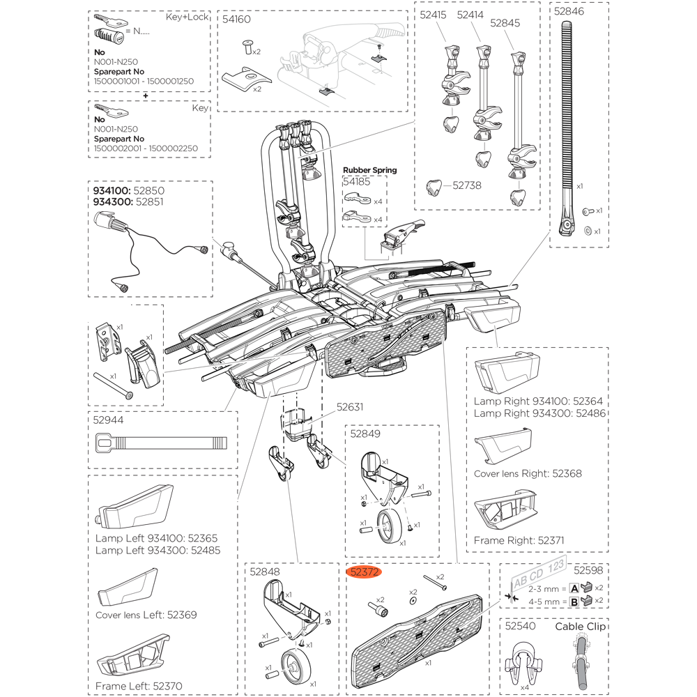 Thule number plate sale