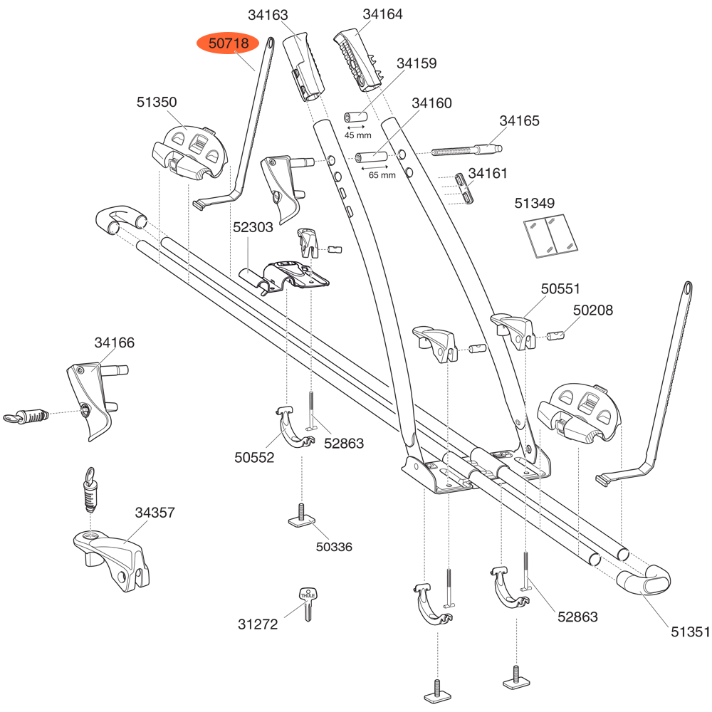 THULE FreeRide 532 Wheel Strap 50718