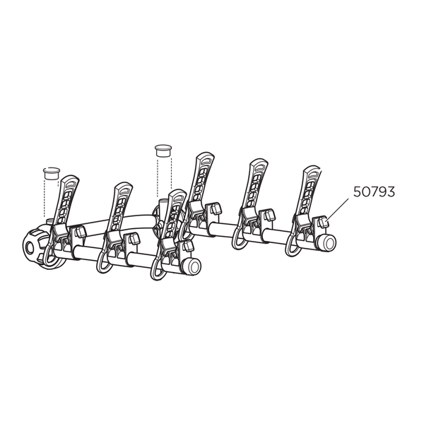 Roof Rack Accessory Thule 50793 Cradle RMS Roof Rack Mounting Part ...