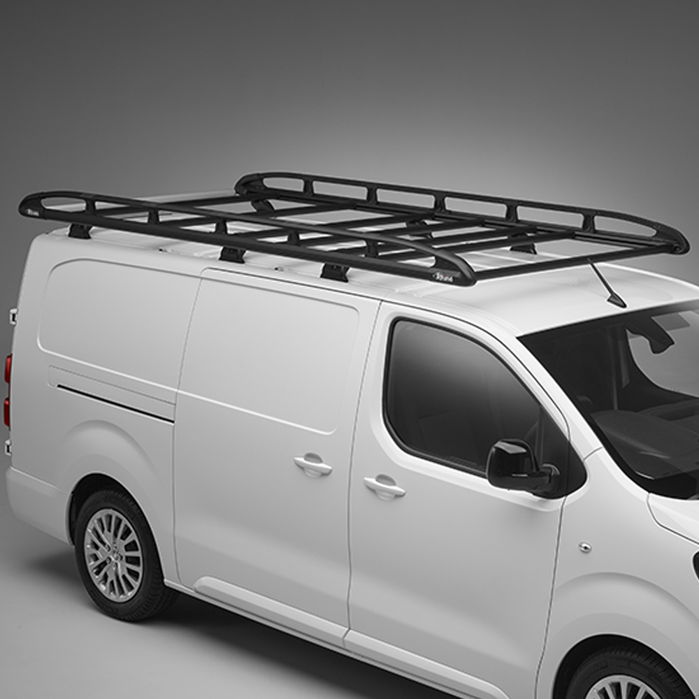 Rhino Roof Rack For Vauxhall Vivaro 2014 2019 KammRack Black L1H2 Twin