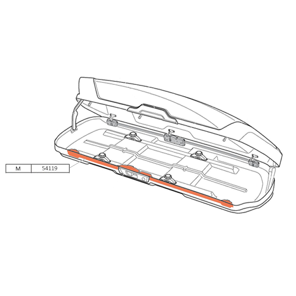 THULE Motion XT LockBar 1175mm Right (54119)