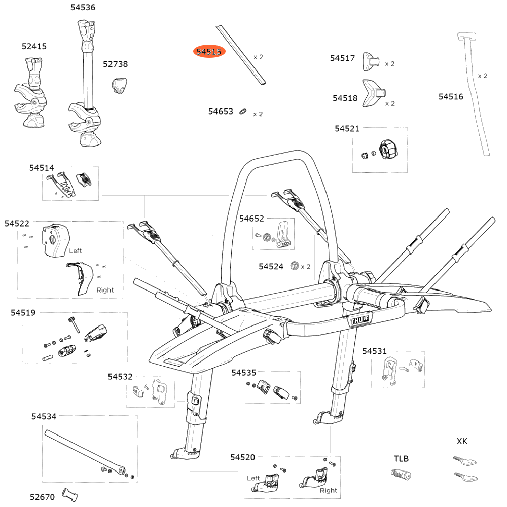 THULE OutWay 993 Wire Protection (54515)