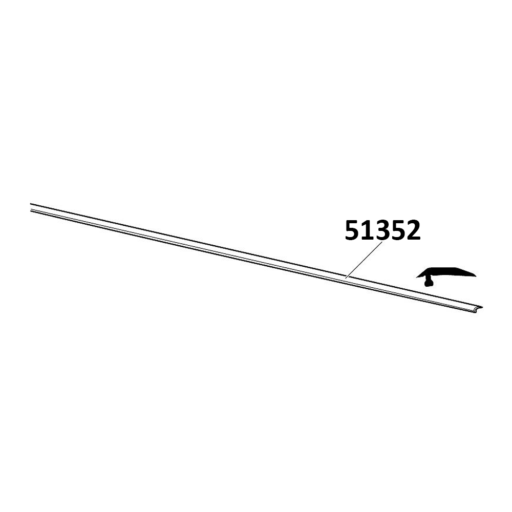 THULE SlideBar Cover Strip 1550mm (51352)