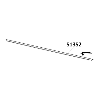 THULE SlideBar Cover Strip 1550mm (51352)