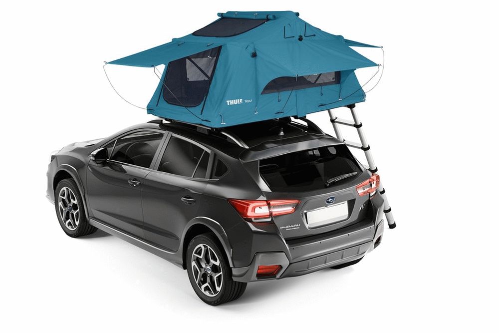 Thule Tepui Explorer Ayer 2 Rooftop Tent Blue Rear View