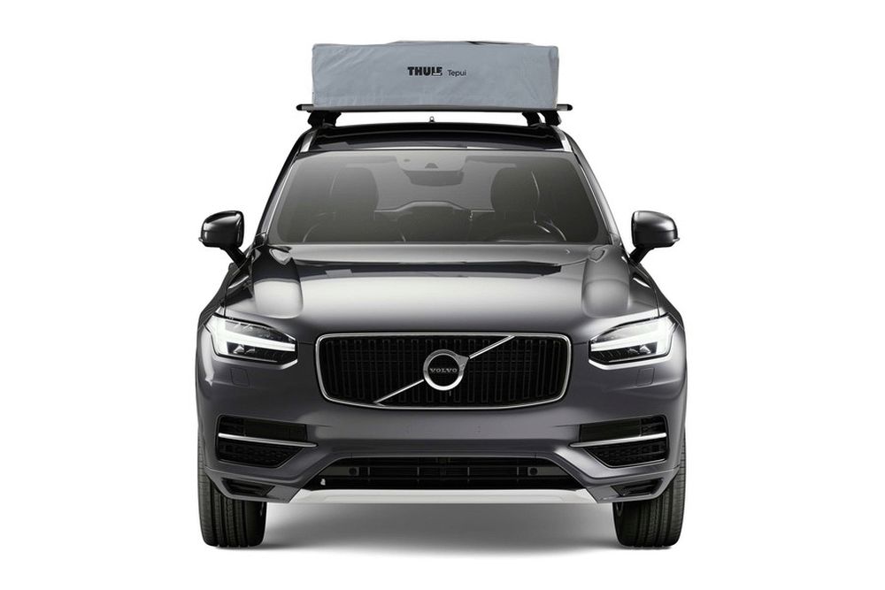 Thule Kukenam 3 Roof Top Tent Haze Grey Front Car View