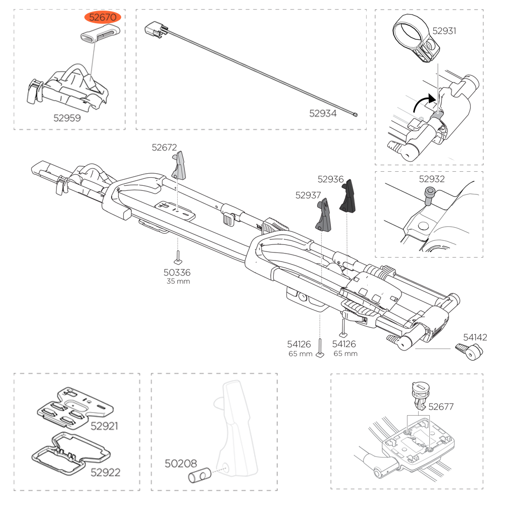 Thule upride hot sale 599