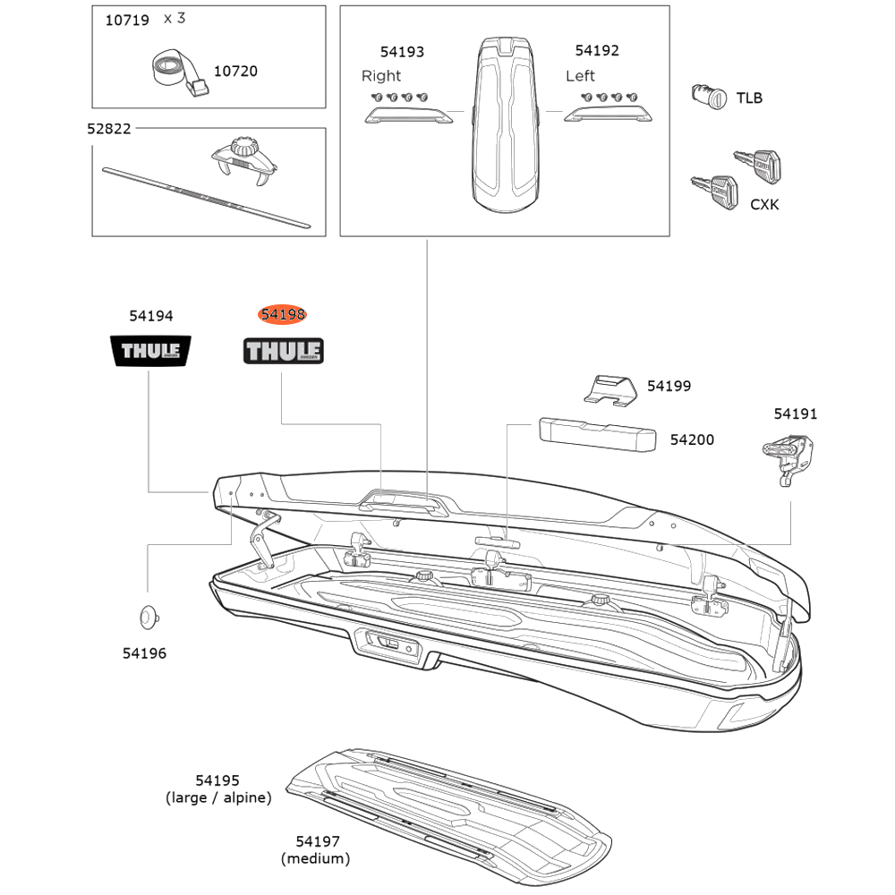 THULE Vector Side Decal 54198