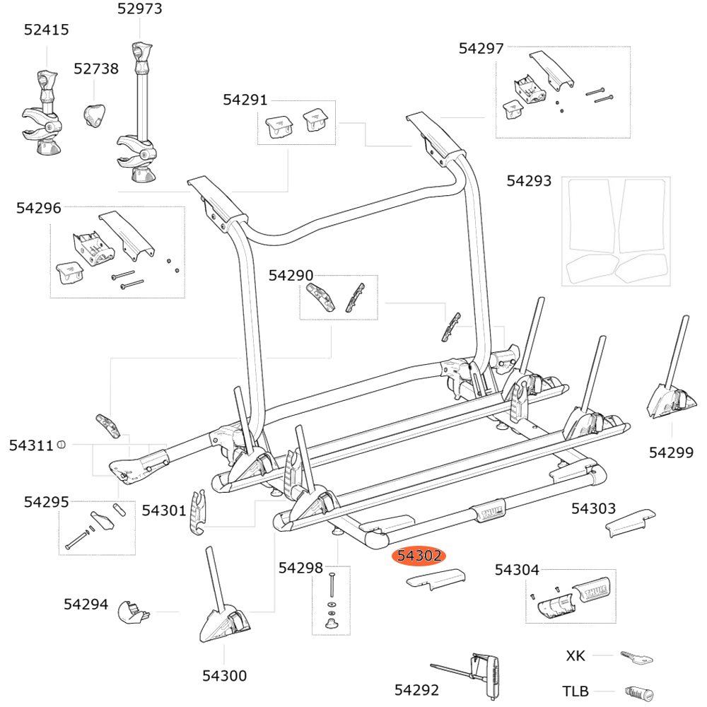 THULE WanderWay 911 Cover Platform Left (54302)