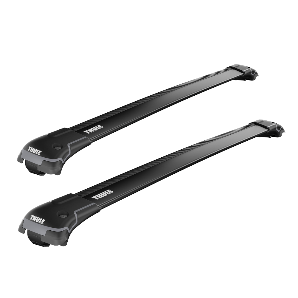THULE Roof Rack For FIAT Stilo Multiwagon 5-Door Estate 2002-2007 with Roof Railing (WINGBAR EDGE BLACK)