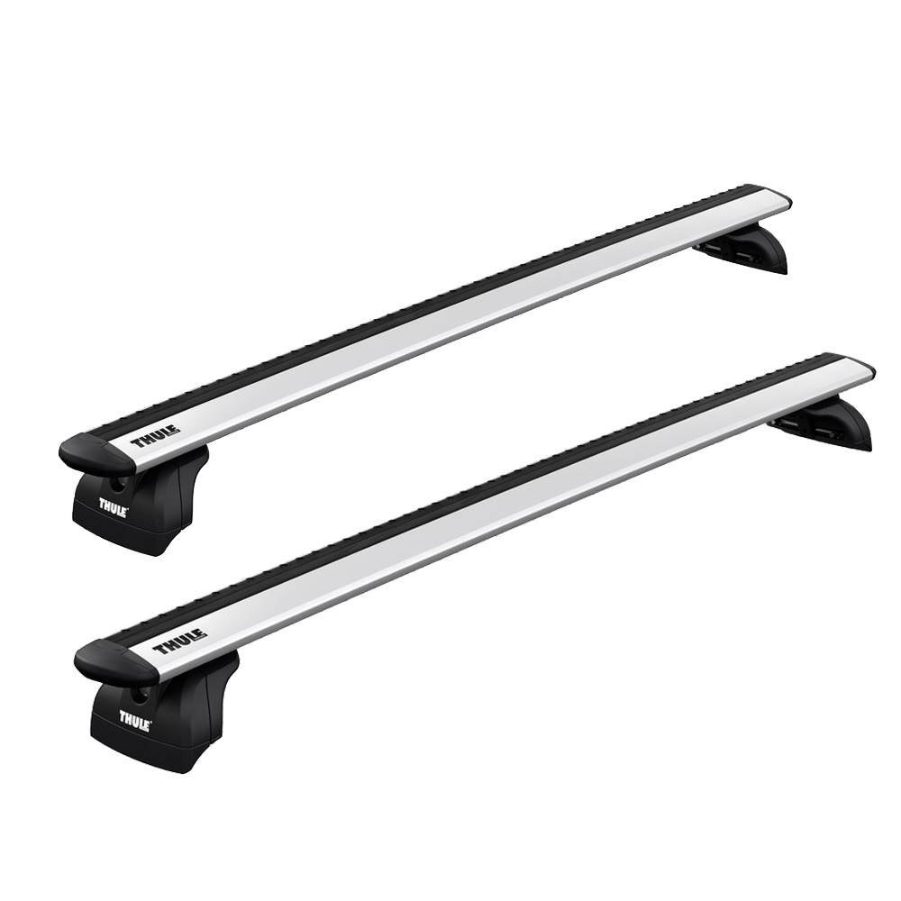 THULE Roof Rack For TESLA Model S 15-17 5-Door Hatchback 2015- with Fixed Points, Panorama Roof (WINGBAR EVO)