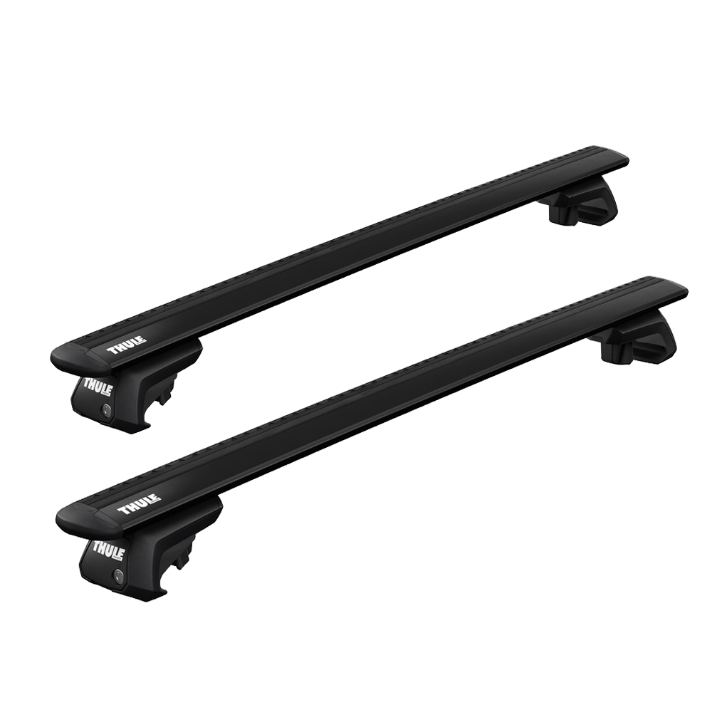 THULE Roof Rack For FORD Windstar 5-Door MPV 1995-1996 with Roof Railing (WINGBAR EVO BLACK)