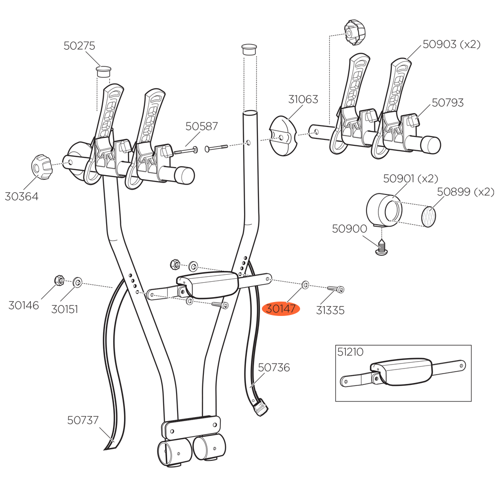 THULE Xpress 970 Washer M6 (30147)